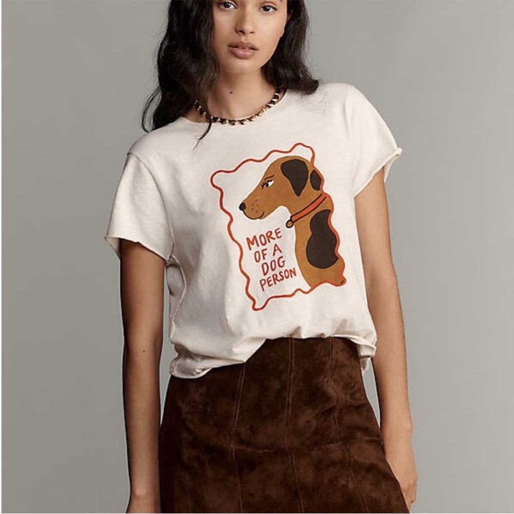Maeve More Of A Dog Person Tee Size XS